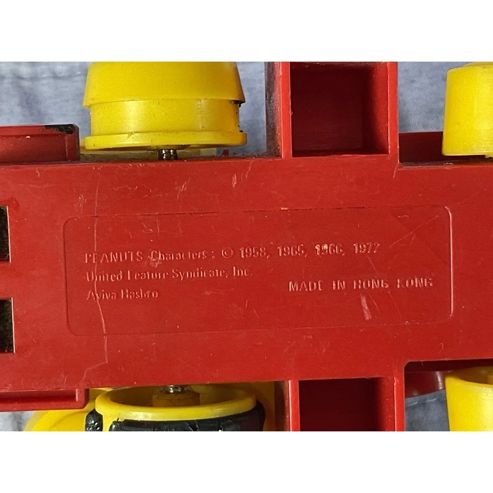 Snoopy 1965 Dog House Race Car & Engineer Snoopy 1958 Aviva Vintage Toys
